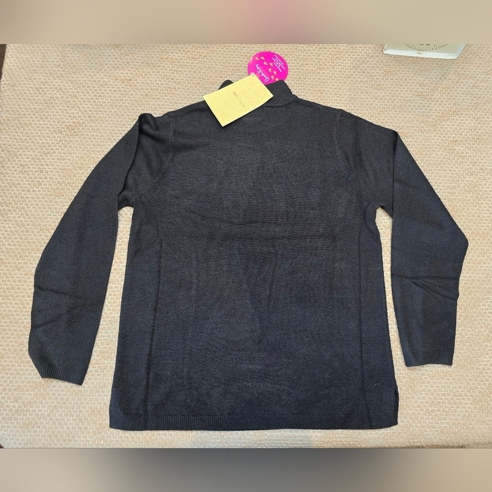 quacker factory Blouse Black Size Small - Picture 7 of 11